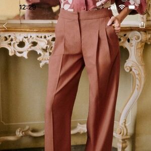 Sezane Cillian Trousers Hazelnut - Size 10